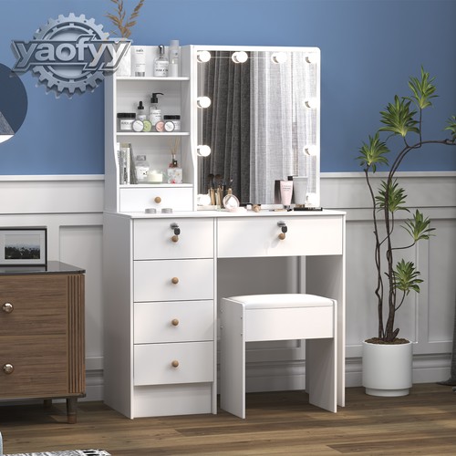 Vanity makeup table with - makeup,